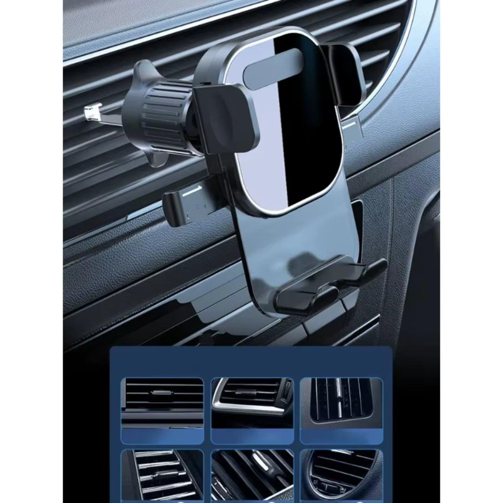 Support Téléphone Portable Grille Aération Voiture Smartphone Automatique