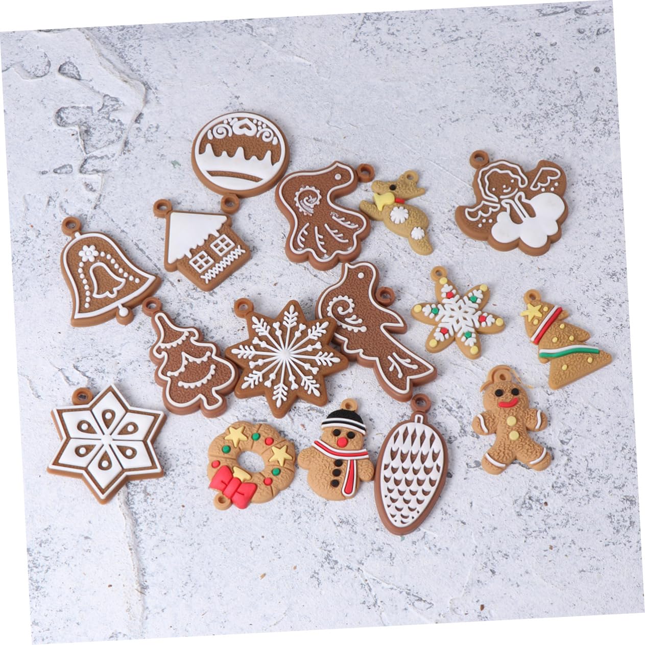 IMIKEYA 3 Stück 28 1 Weihnachtsanhänger zum Aufhängen weihnachtsbaumanhänger Dekorationen Festliche Dekoration Weihnachten Weihnachtsbaumschmuck Ornament Lebkuchenmann hängendes