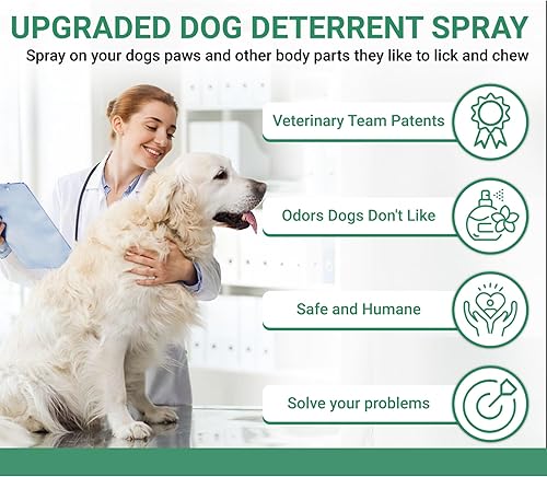 Miniatura 3 de Spray sin masticar para perros y gatos – 8 onzas líquidas – Spray de manzana amarga para evitar que los perros mastiquen cosas y laman las patas – 2