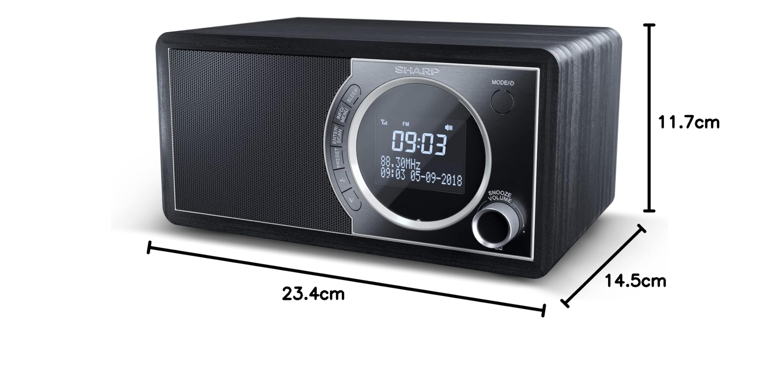Sharp DR-450 radio Acero inoxidable