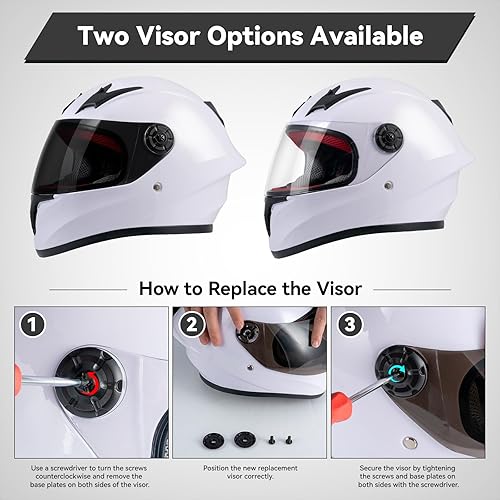 Miniatura 6 de Casco de motocicleta para niños, casco de cara completa para jóvenes, casco ligero aprobado por DOT para motocross, ATV, todoterreno, cascos para