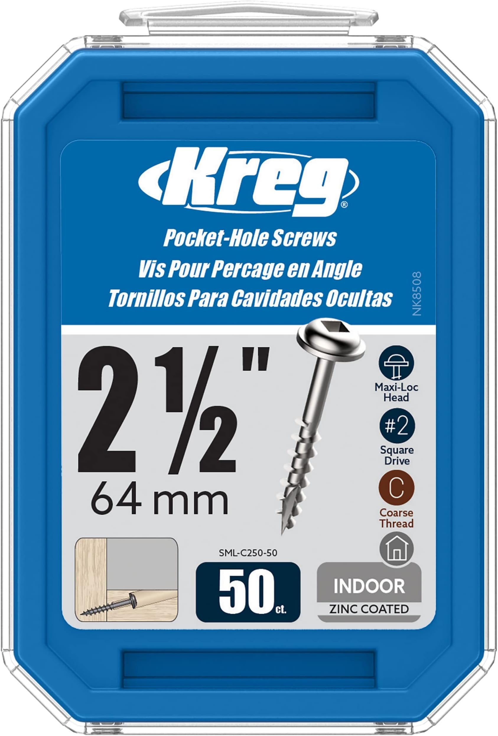 Kreg Tool Sml-C2-50 8 Coarse Washer Head 50 Count