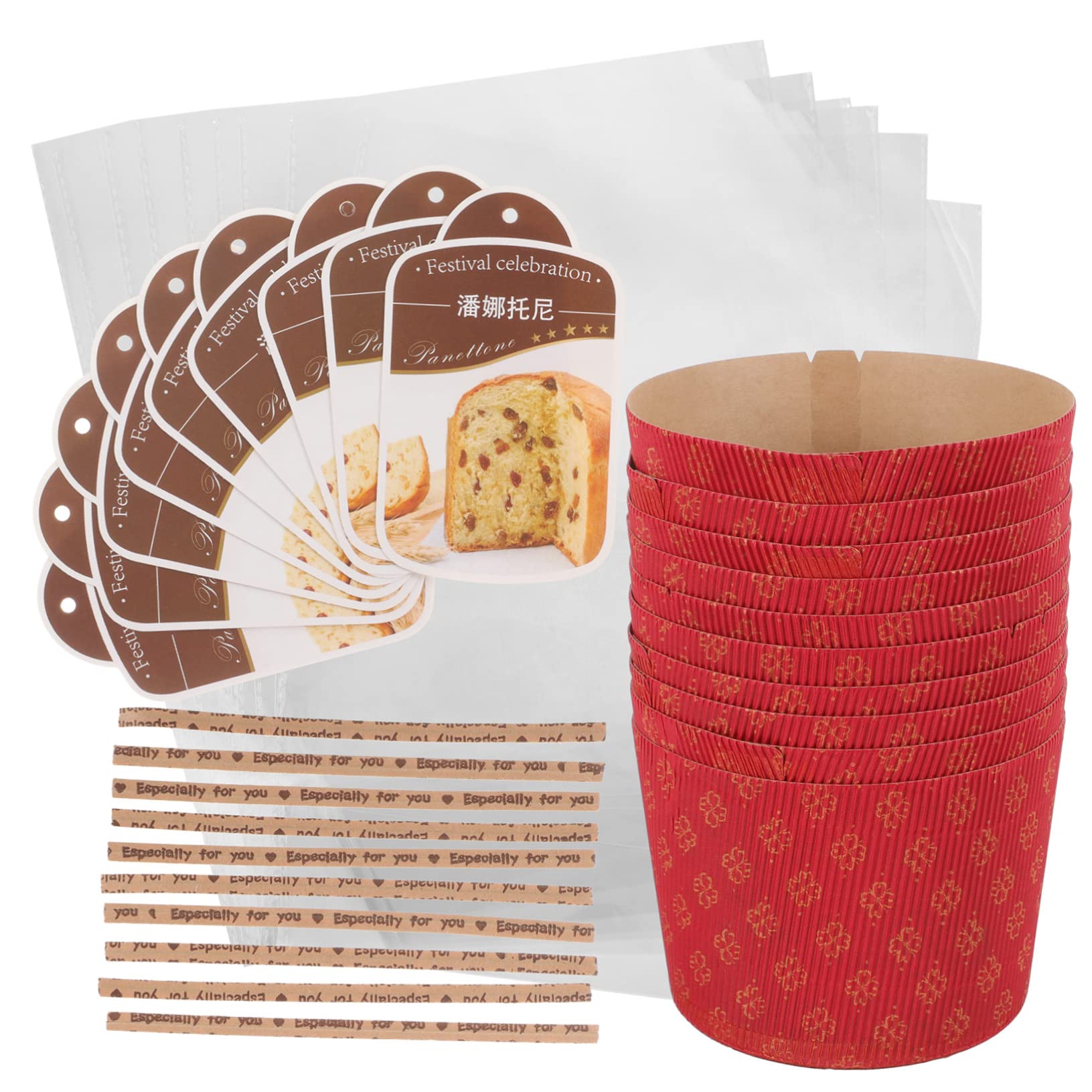 MAGICLULU 2 Juegos Copas De Pastel Corrugado Moldes Para Cupcakes Para Hornear Casos De La Magdalena Del Mini Moldes Para Pasteles Taza De La Magdalena Bollo Casos Rojo Acanalado