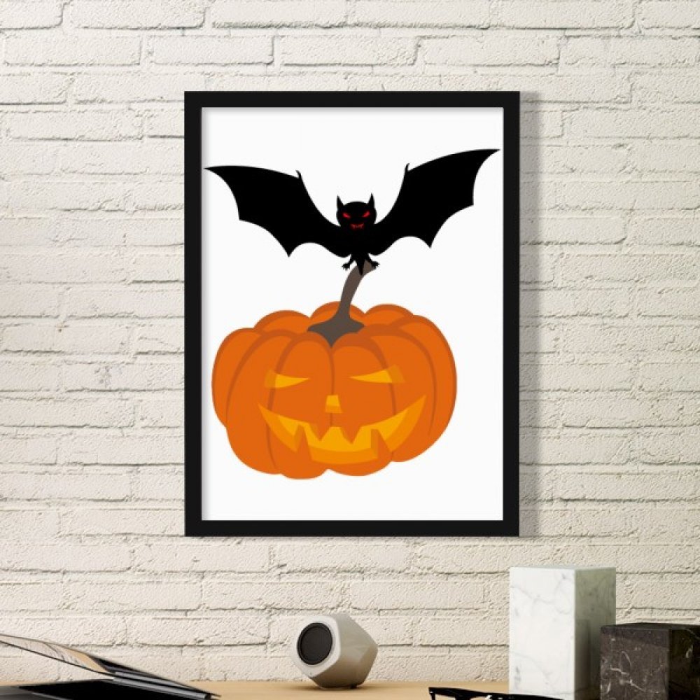 Citrouille d'Halloween cadre photo noir pour sublimer votre table de fête