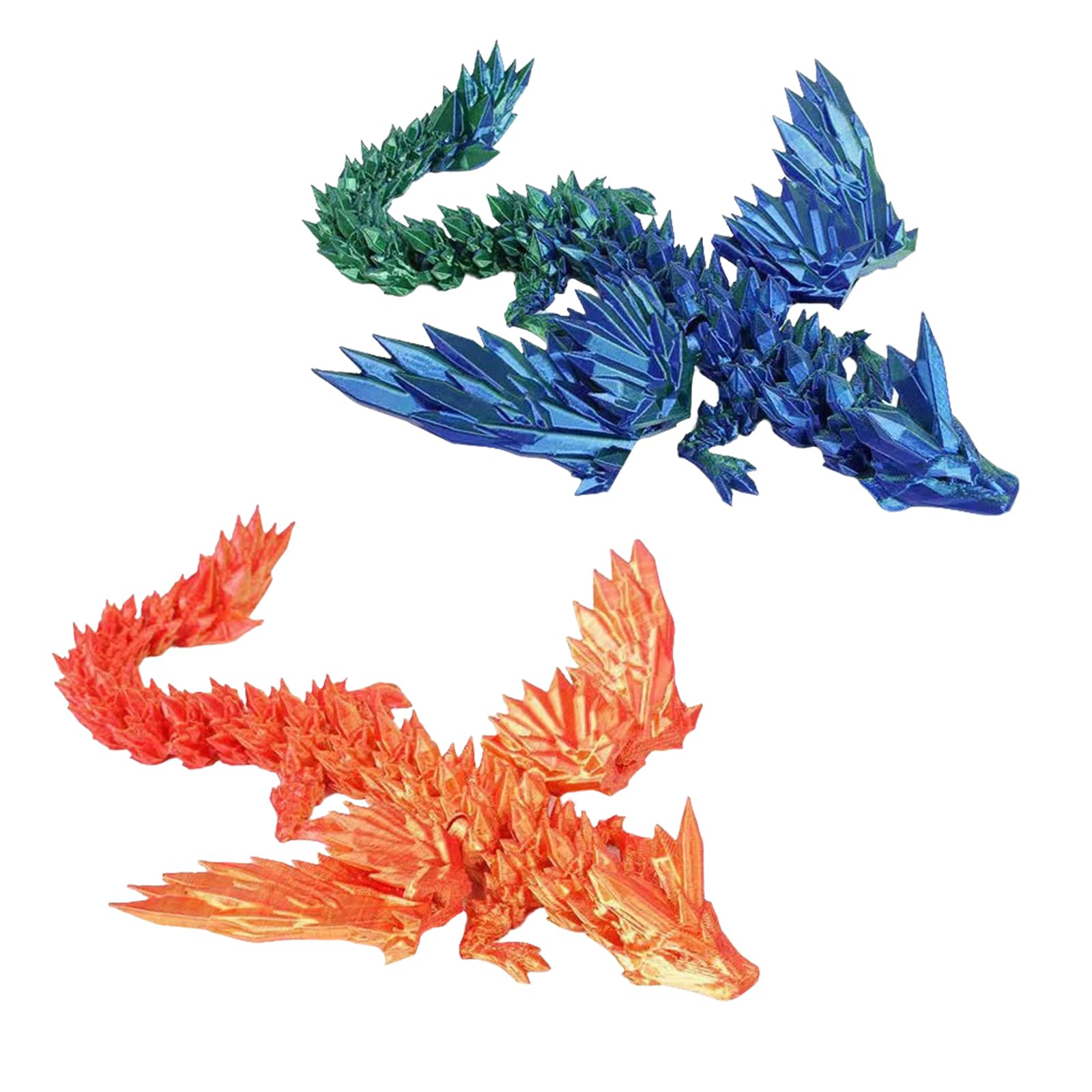 3D Printed Dragon Figurines, 3D Printed Fidget Toy, Decoration Dragon Toys