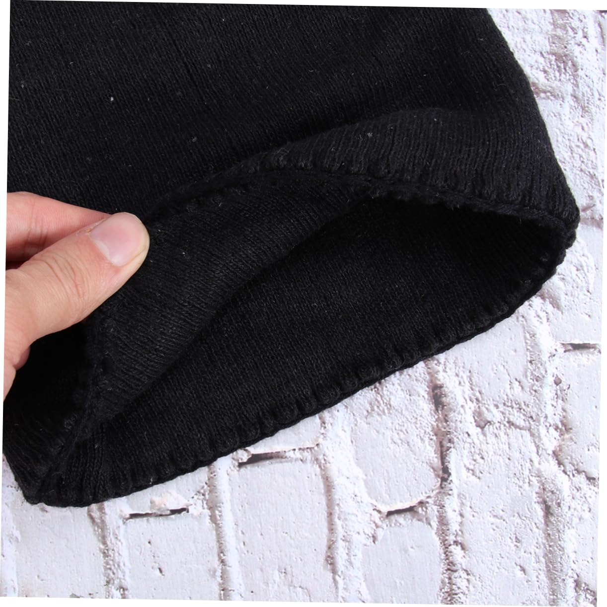 Holibanna Electric Heated Knit Hat Men's Warm Beanies for Fleece Lined Beanie Cap Adjustable Heat Settings Black