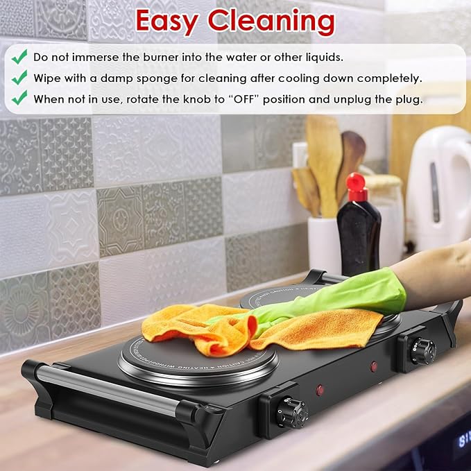 Estufa Vitrocerámica 2 Puestos 54 cm De piso 110V miniatura 9