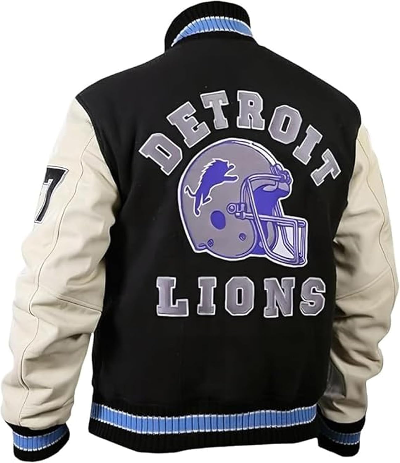 Detroit Beverly Hills Cop Varsity Jacket Men's - Axel Foley Lions Baseball Wool Varsity Jacket