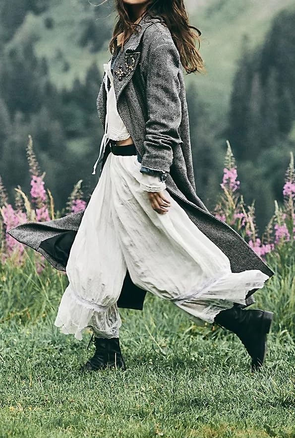 Lace Long Bloomer Pants for Women Y2K Ruffle Victorian Pantaloons Pettipants Slip Pants Capri Pajama Bottoms - Image 4