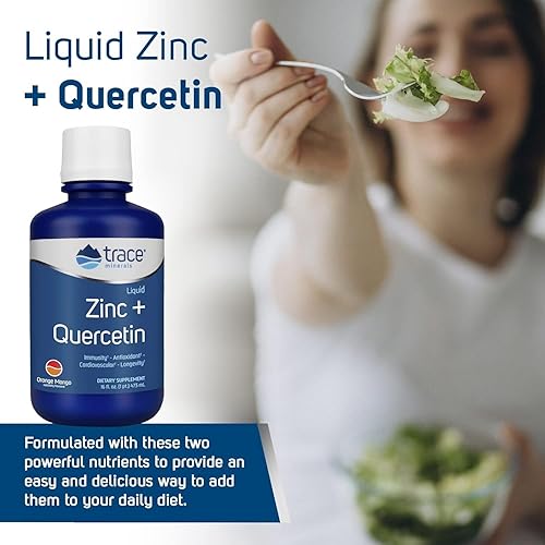 Miniatura 5 de Trace Minerals Liquid Zinc Plus Quercetina - Suplemento de salud digestiva e inmunológica - Suplemento mineral con zinc y quercetina - Antioxidante