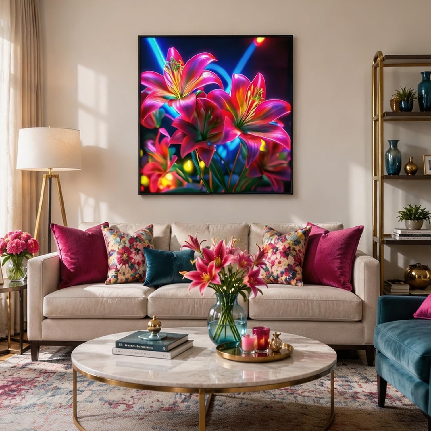 Flower Diamond Art Kits 5D Diamond Painting for Adult Beginners image 3