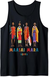 Travel Africa Kenya Map Nairobi Safari Maasai Mara Vacation Tank Top