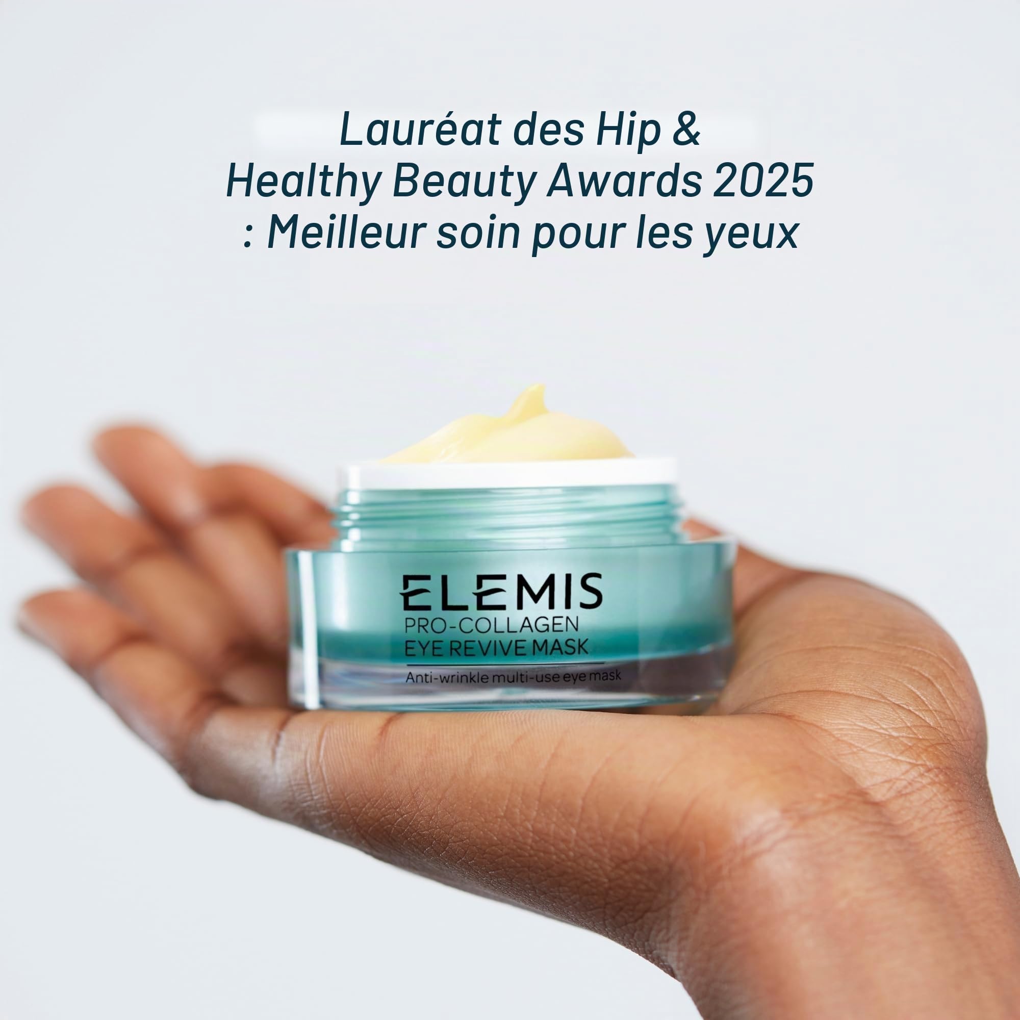 ELEMIS Pro-Collagen Masque contour des yeux 15 ml, crème anti-rides 3 en 1 pour les cernes, gel rafraîchissant pour la vision, illumine, hydrate et rajeunit, crème hydratante pour le regard