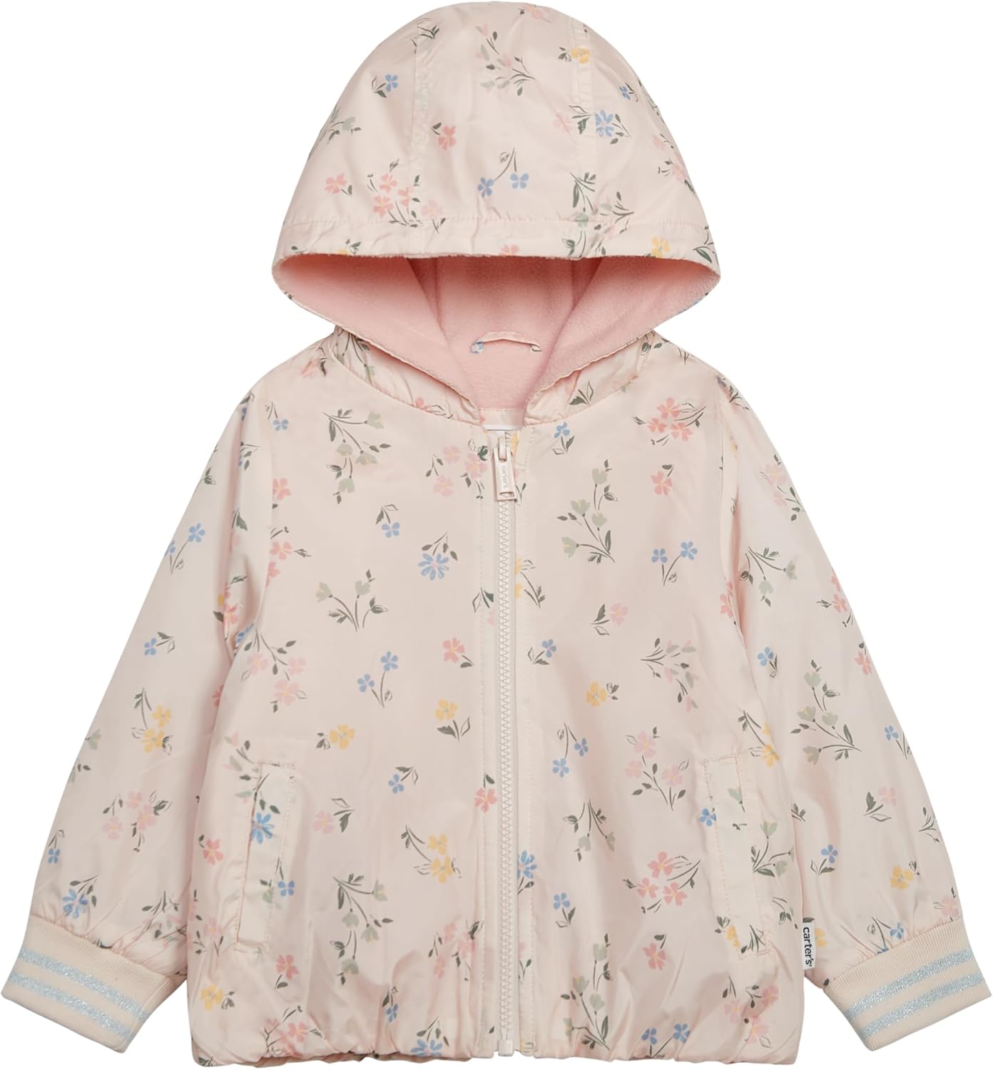 Carter's Toddler/Little Girls' Midweight Fleece Transitional Hooded Jacket