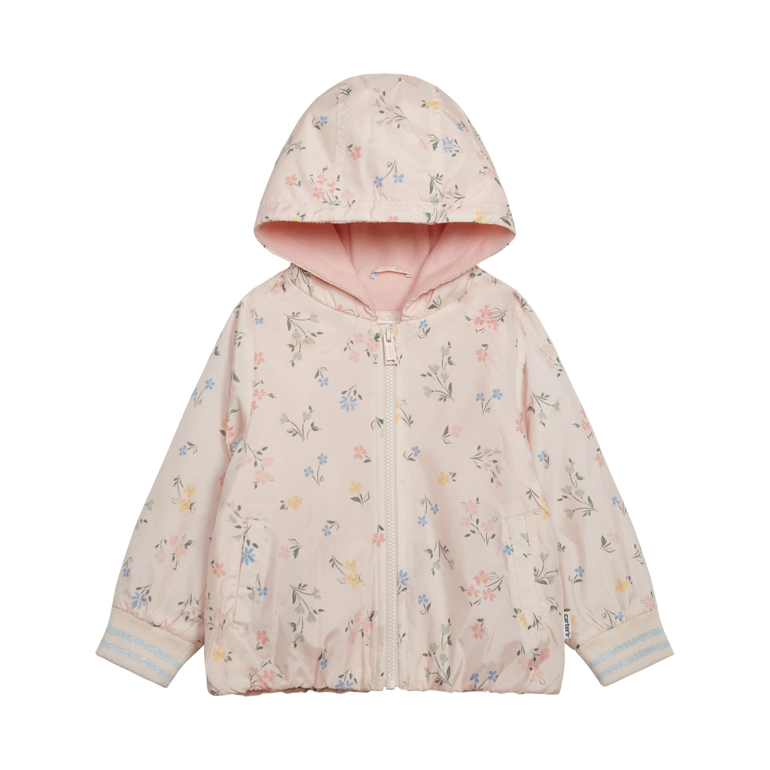 Carter's Toddler/Little Girls' Midweight Fleece Transitional Hooded Jacket