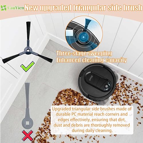 Miniatura 3 de Paquete de 26 accesorios de repuesto para aspiradora robot Shark AI AV2501S AV2501AE RV2502AE RV2520AOUS AV2510AOUS AV2511AE RV2610WA AV2610WA,