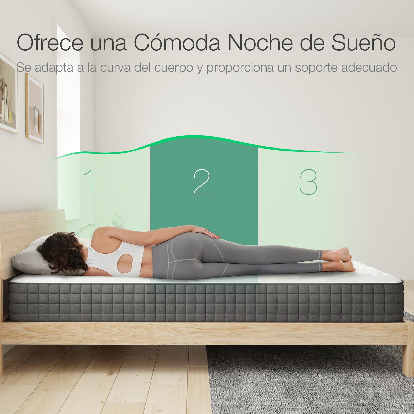 Novilla Colchon 90x190 Viscoelástico Reversible (Cara Invierno-Verano),Firmeza Media Memory Colchones Adaptable,Colchón de Espuma de 7 Zonas,Muy Transpirable,Firme y Confortable, Altura 20 cm