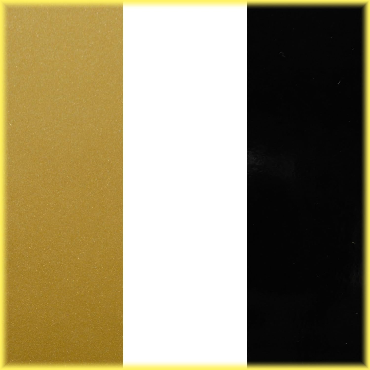 Universal TFX 0208253 - Auto Customizing 1/2" 2-Color Dual Pinstripe -1/2" x 150' (1/4” Stripe, 1/8" Gap, Then 1/8” Stripe) - 253-Black/Gold Metallic