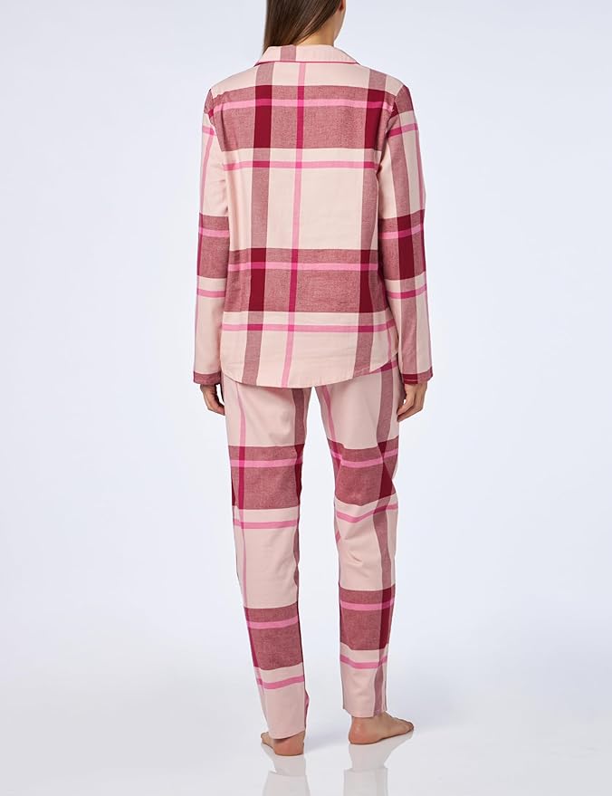 Triumph Dames Boyfriend PW X Checks Pyjamaset, Green Combinatie, 36, Green Combination, 36