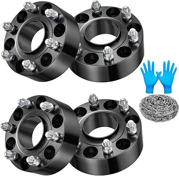 2 Inch 6x139.7 Wheel Spacers Compatible with Chevy Silverado 1500 Avalanche Suburban Tahoe | 78.1mm Bore & 6 Lug Forged 6x5.5 Adapters M14x1.5 Compatible with GMC Sierra 1500 Yukon | 4PCS