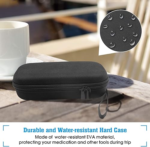 Miniatura 8 de ProCase Estuche de transporte de viaje enfriador de insulina, organizador de medicamentos diabéticos, bolsa de enfriamiento aislada con 2 paquetes