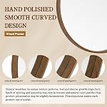 WallBeyond Round Mirrors for Wall Decor, Wall Mirror Decorative with Beaded Framed for Home Decoration Entryway Living Room Bedroom,24 inch,Walnut