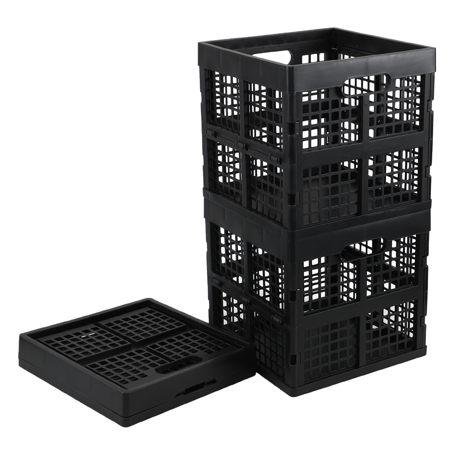 Caisse de rangement carrée empilable et robuste Saedy 20 l