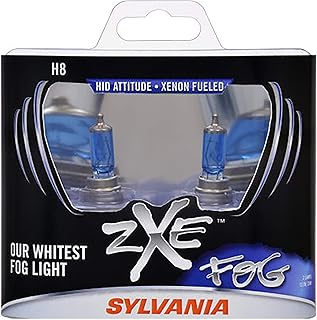 SYLVANIA SilverStar zXe H8 Fog Light Bulb: HID Look, Bright White Halogen (2-Pack)