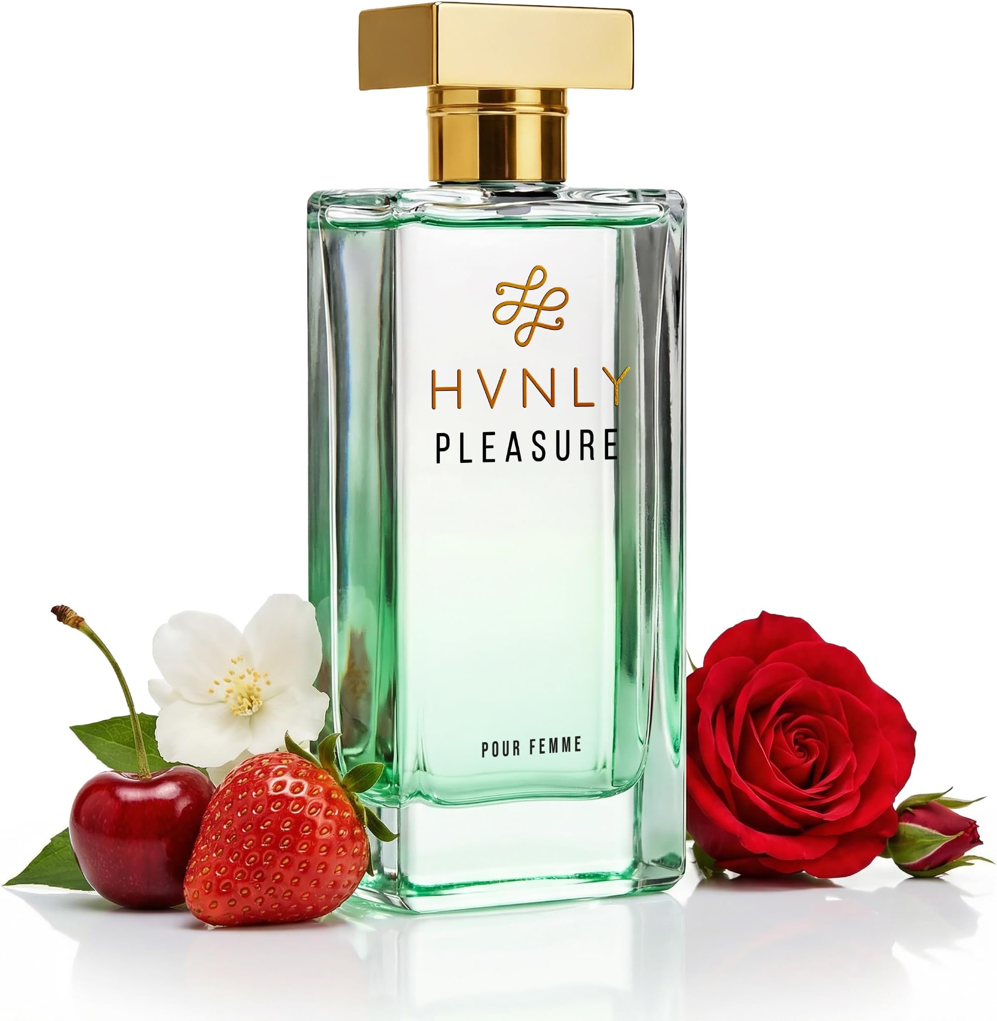 HVNLY Pleasure Eau de Parfum for Women — Sensual Cherry & Strawberry Perfume — Long Lasting Fruity Sweet Fragrance — Date Night, Gift for Her — Vegan, Cruelty-Free EDP — 1.0 Fl Oz (30ml)