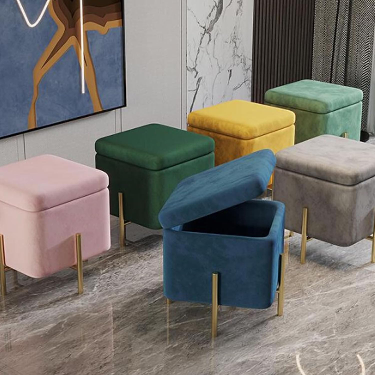 カリモク karimoku オットマン フットスツール ソファー 腰掛け 花柄