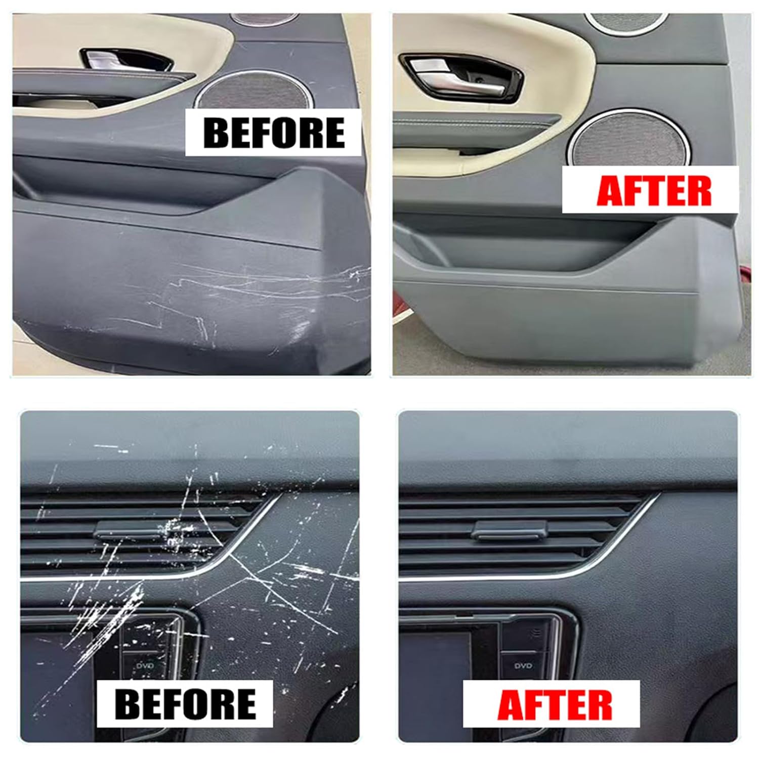 Car Interior Scratch Remover, Multipurpose Dashboard Scratch Repair Kit, Vehicle Parts Restorer, Car Parts Refurbish Wax for Minor Scratches