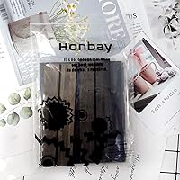 Vista 7 de Honbay 2 letreros de pizarra de madera de doble cara con soporte de base de madera para oficina en casa y restaurante