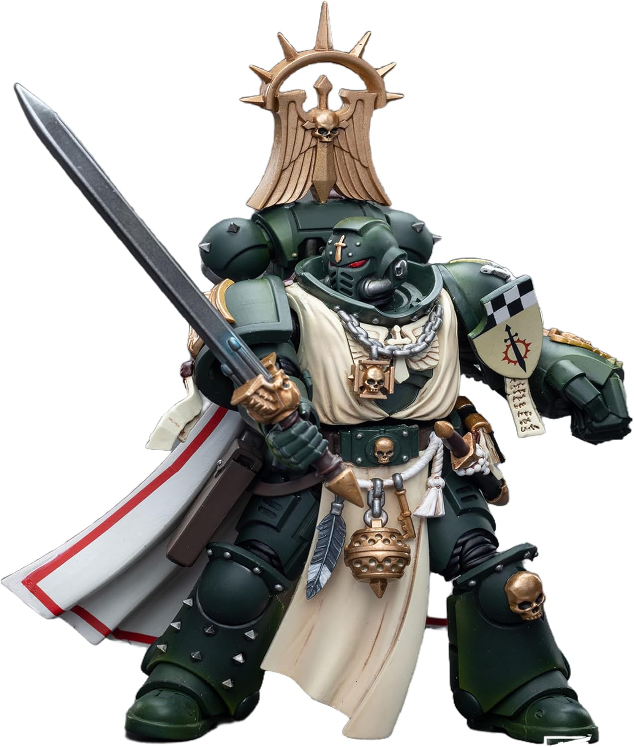 JOYTOY 1/18 Action Figures - Warhammer 40,000 Dark Angels Master with Power Fist - 5‘’,Classic Character,Collectible,Age 15 and Above
