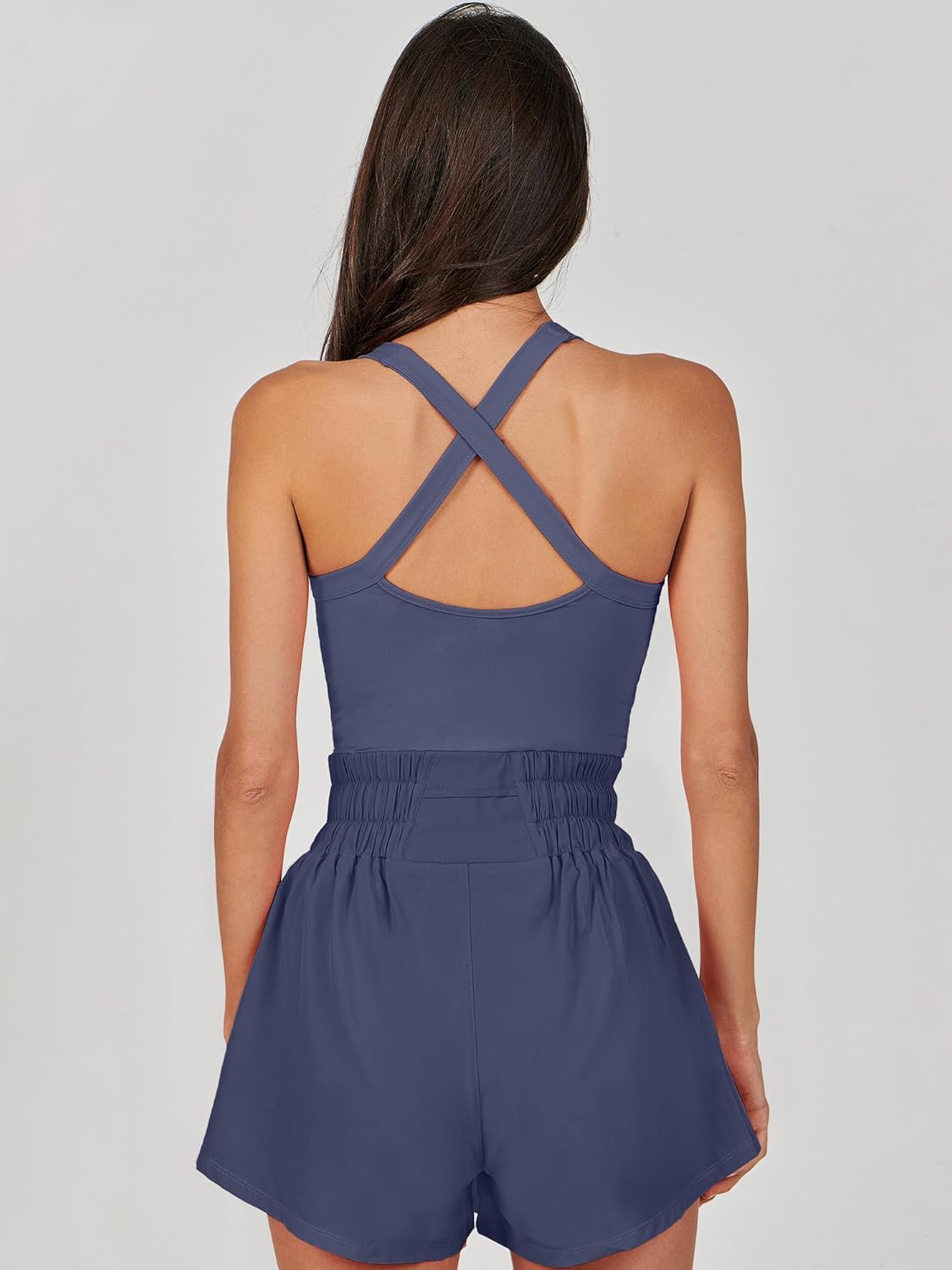 ANRABESS Womens Mini Tennis Dresses Skort Summer Sleeveless One Piece Workout Romper Dress with Shorts Athletic 2026 Outfit - Image 5