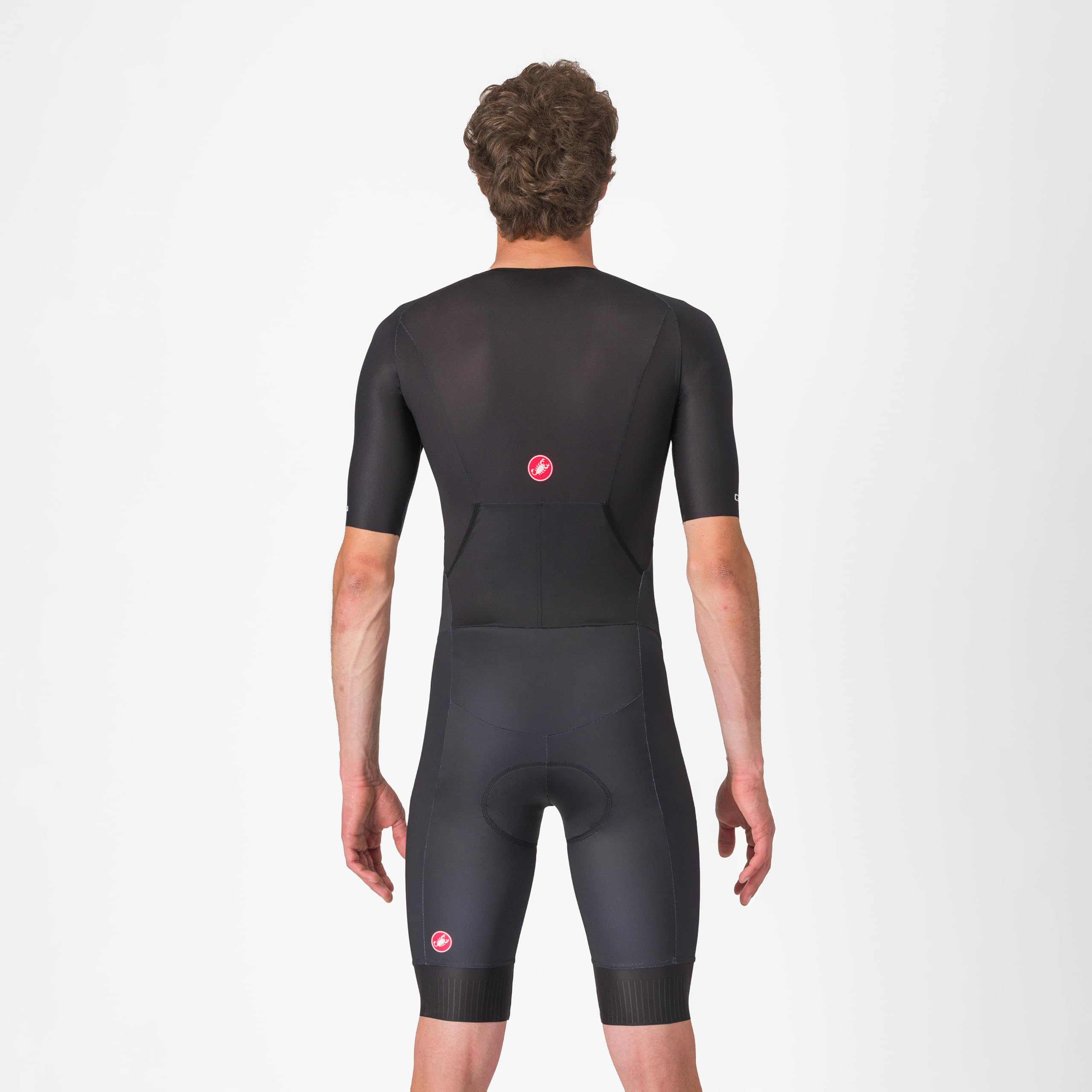 CASTELLI Core Tri-Anzug für Herren, kurzärmelig, Radfahren, Rennen, Schwimmen, Radfahren, Laufen, aerodynamischer Triathlon-Anzug mit Taschen