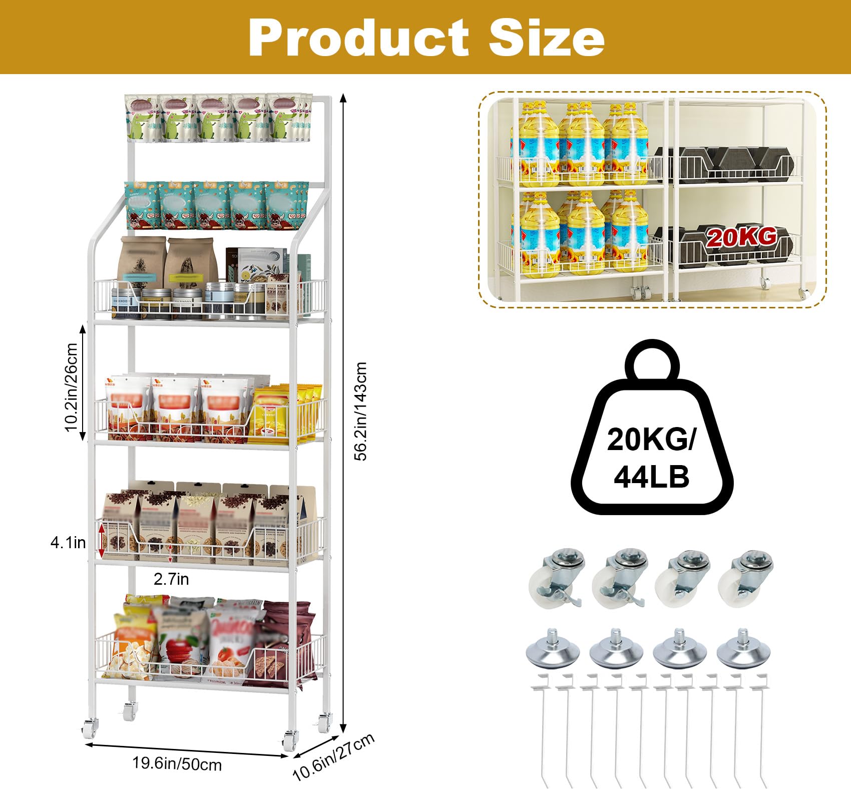 Snapklik.com : Nisorpa 4 Tier Supermarket Retail Display Racks ...