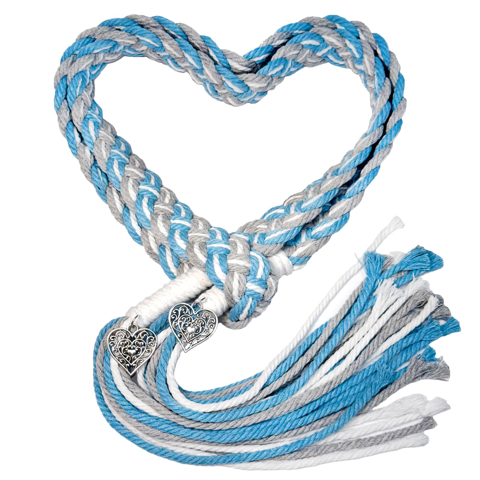 Wedding Lasso Rope,Wedding Cord Traditional Celtic Pattern Rustic ，Lasso Lazos para Boda Wedding Cord for Traditional Catholic Wedding Ceremony，Bridal Gift (Blue)