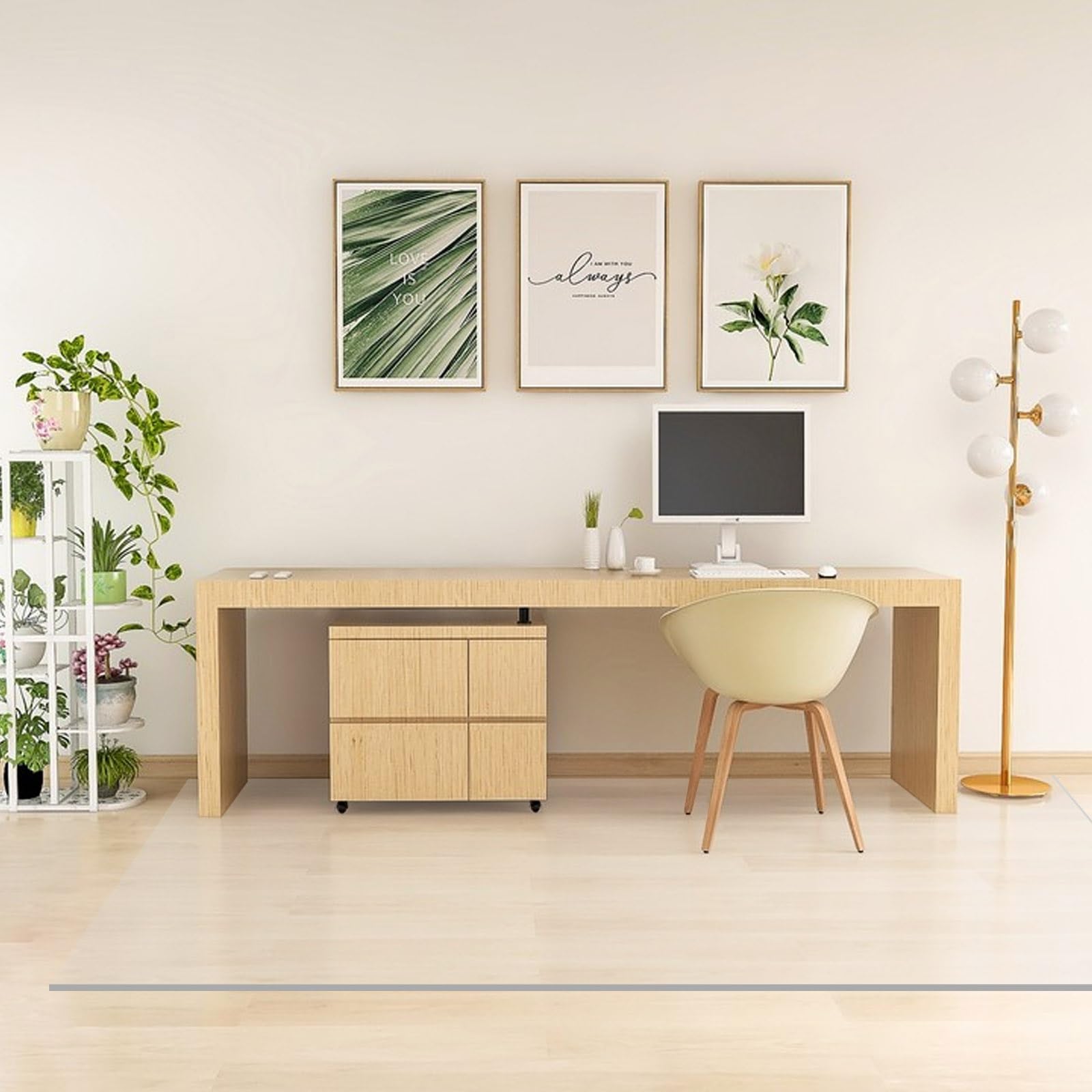 XWLSLJFUH Computer Desk Chair Mat Transparent Waterproof Easy Clean Plastic Floor Protector Mat Office Chair Mat for Carpet Rolling Chair Mat for Home