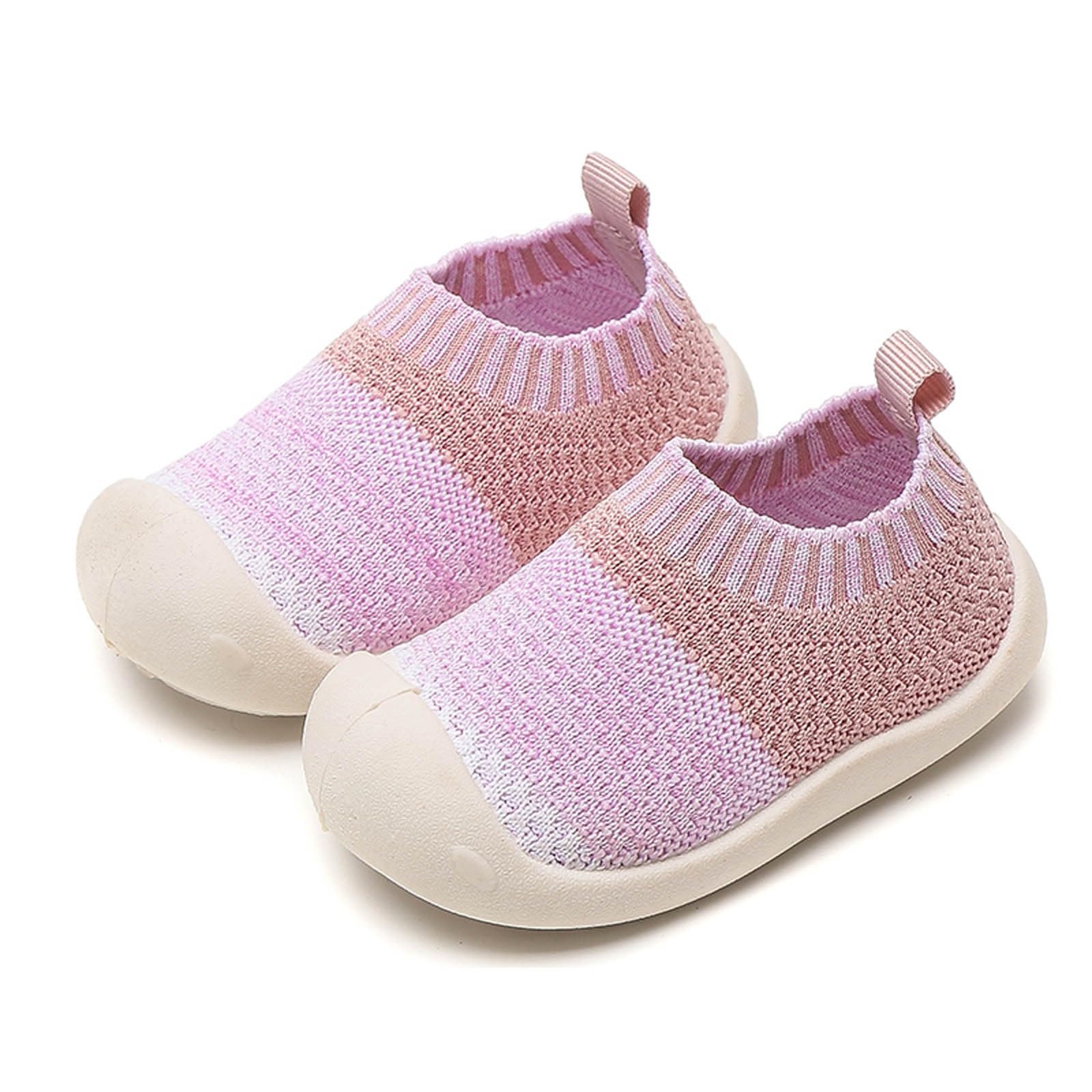 Zapatos para bebés niños y niñas Calcetines Transpirables Primeros Pasos Interiores Exteriores Botas Goma Antideslizantes sin Cordones