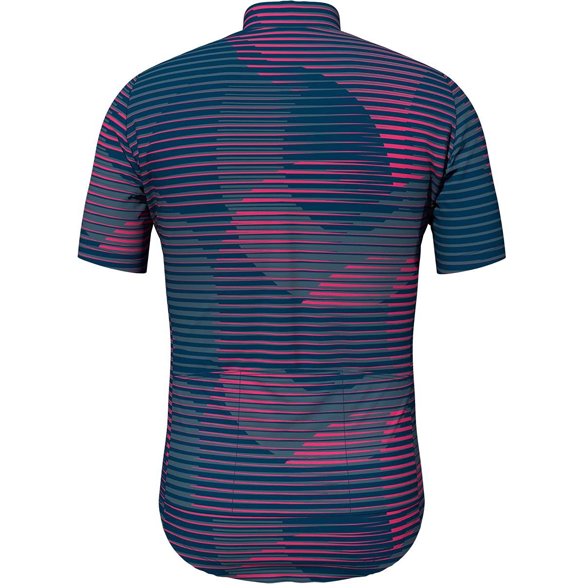 Odlo Męska Element Stand-up Collar Full Zip Longsleeve T-Shirt, Estate Blue-China Blue-Beetroot Purple, M