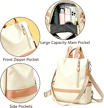 Small Backpack Purse for Women, Fashion Black Travel Backpack Ladies Shoulder Bags, Lightweight Anti-theft Casual Daypack Daily Backpack for Woman