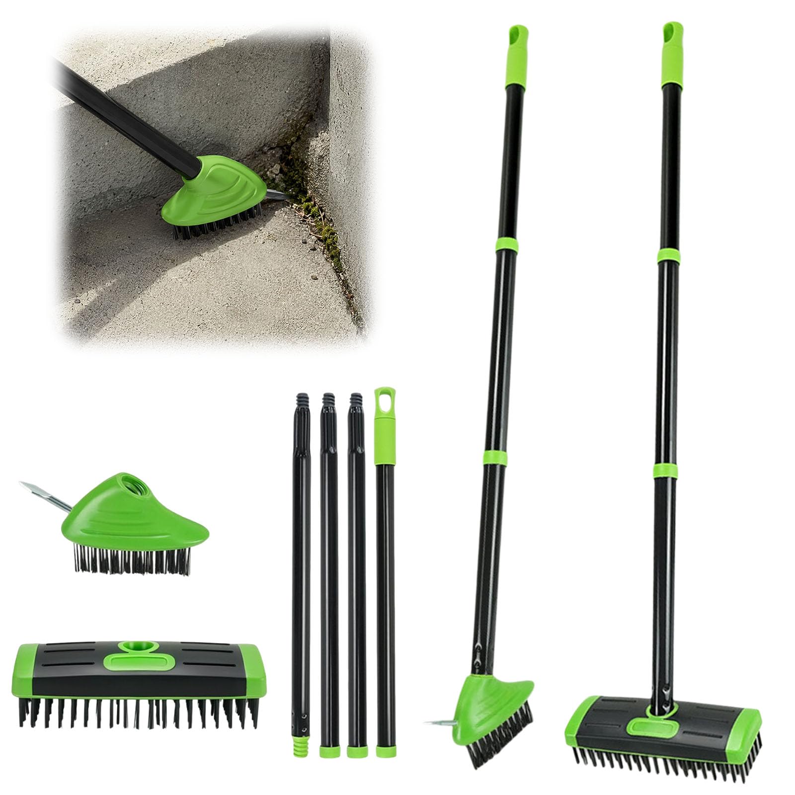 Brosse à Désherber Polyvalent Manuel Multi-Surfaces