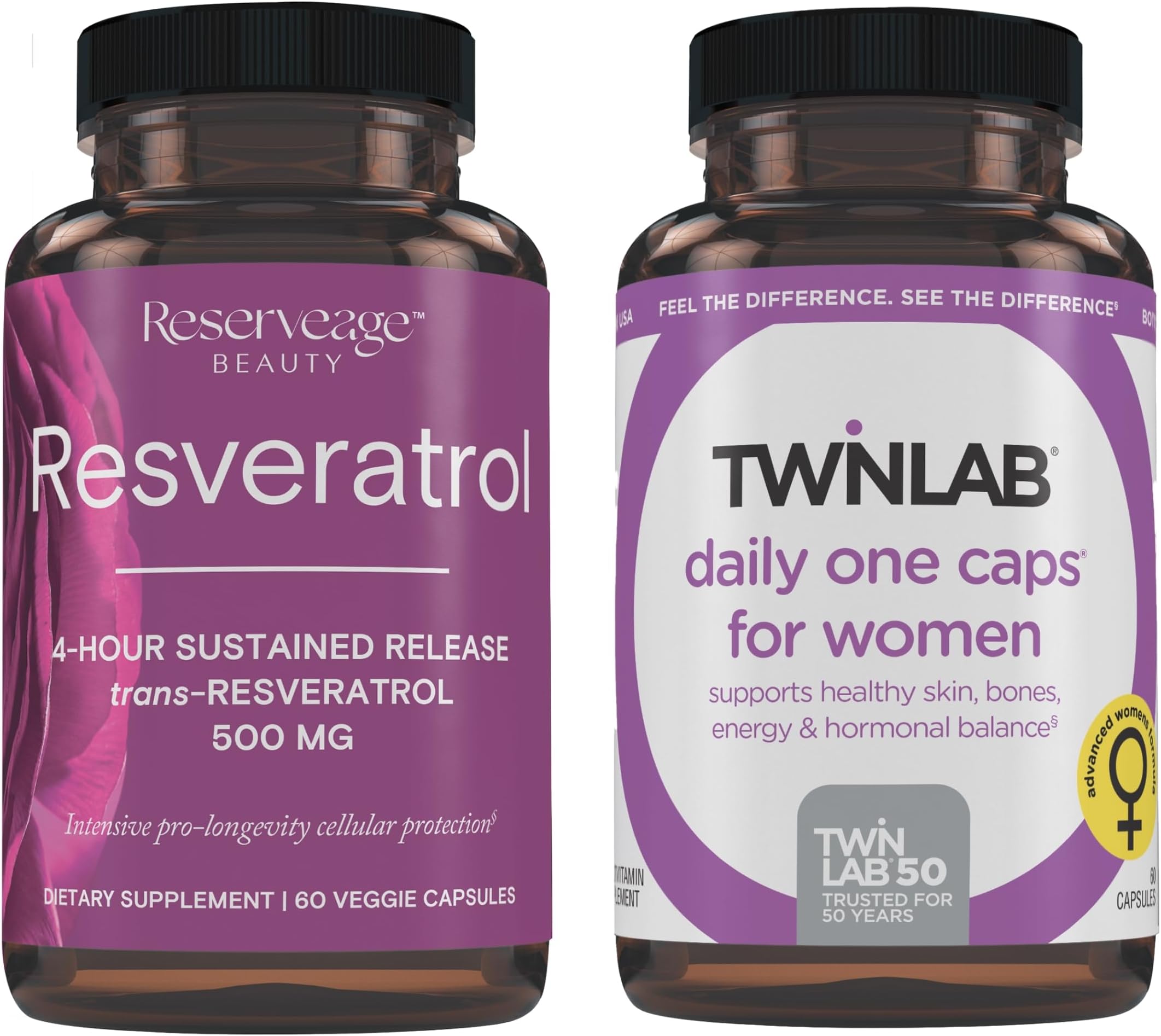 Amazon.com: Reserveage Beauty Resveratrol 500 mg - Sustained-Release ...