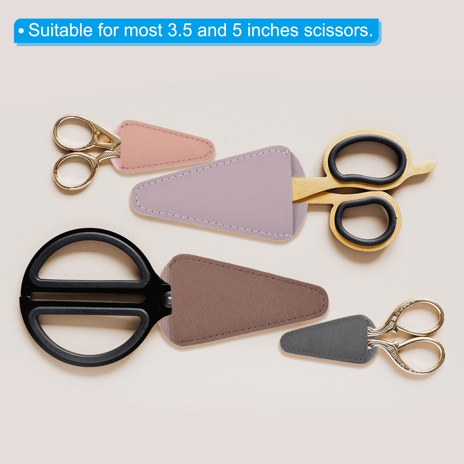 PATIKIL 2.9"x1.5" PU Leather Scissors Sheath - Image 4