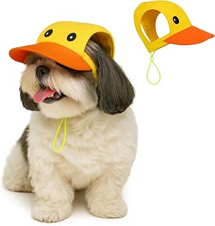 Dog-O-Bow Duckie Baseball Cap for Dogs | Stylish, Durable & Comfortable Pet Apparel Cap | Medium Price In India