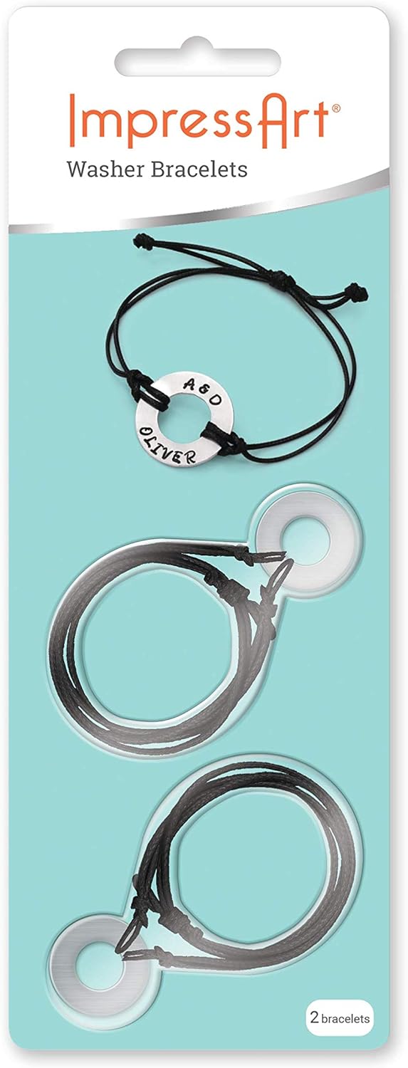 ImpressArt - Washer Bracelet Metal Stamping Project Kit (24 Pack)