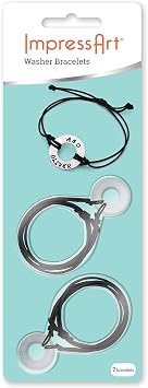 ImpressArt - Washer Bracelet Metal Stamping Project Kit 2 Pack