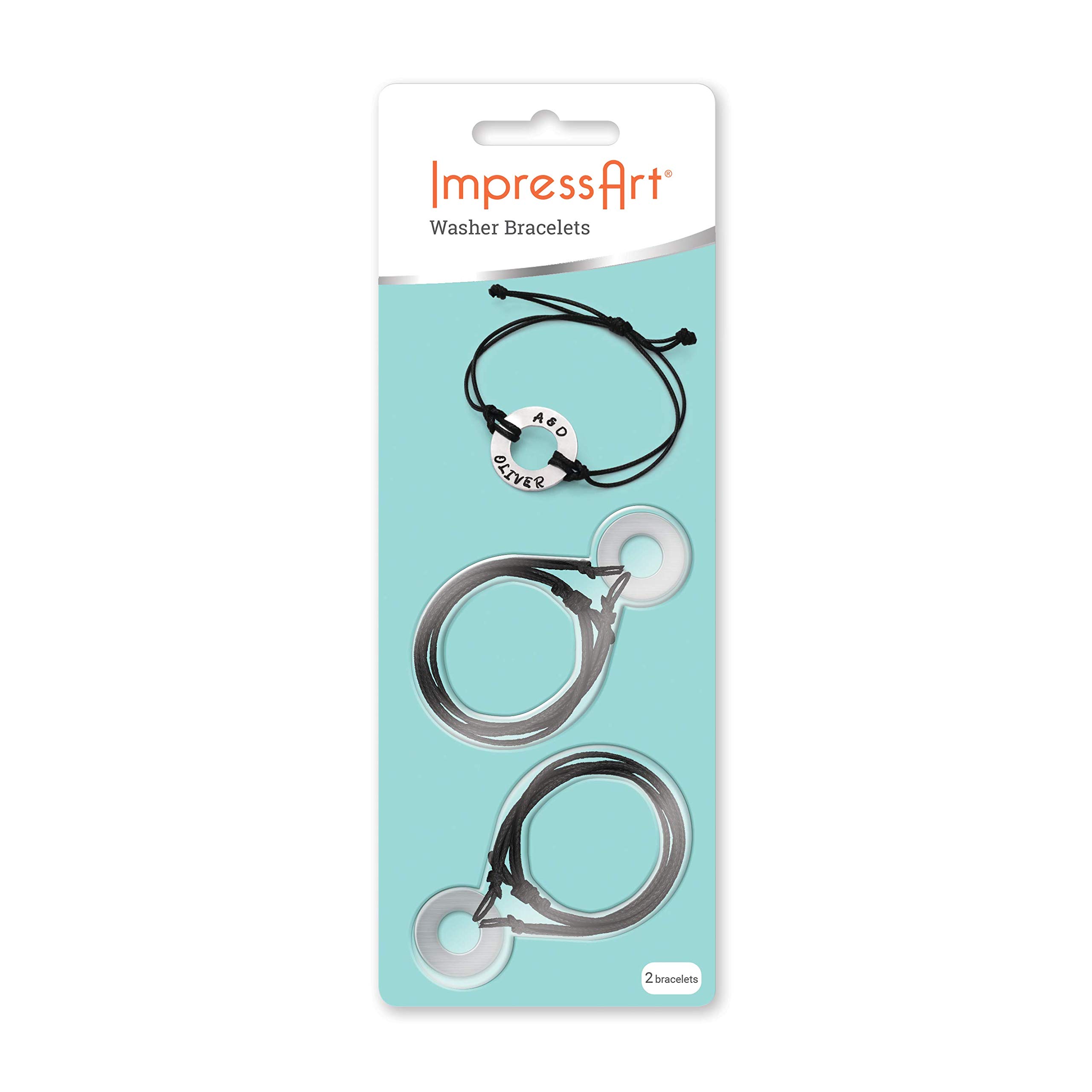 ImpressArt - Washer Bracelet Metal Stamping Project Kit (2 Pack)
