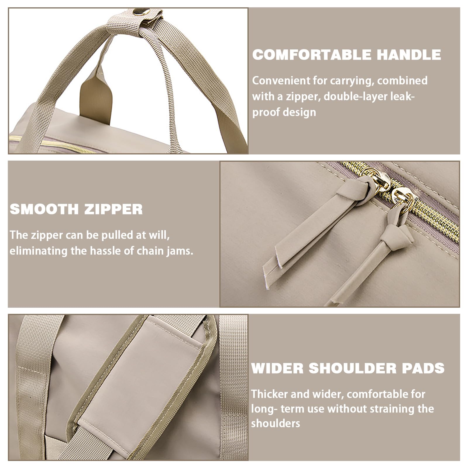 Multifunktionale Wickeltasche Groß, Mommy Bag Schultertasche mit Schnulleretui, Wasserdichte Baby Wickeltasche für Reisen Strand Alltag