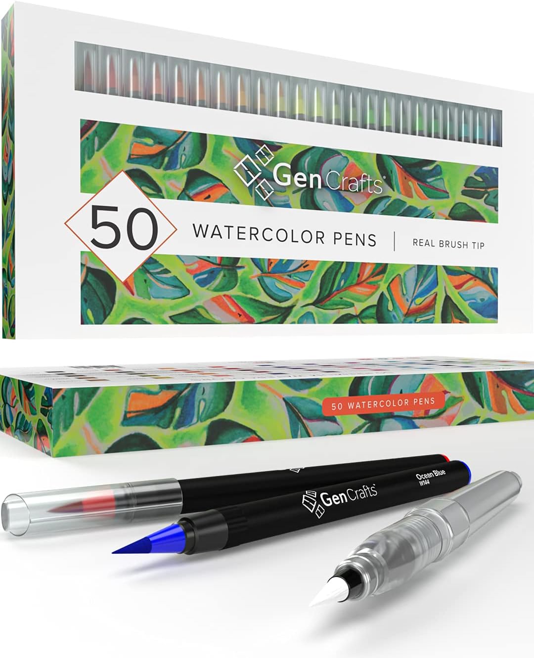 Gencrafts Watercolor Brush Pens Set of 50